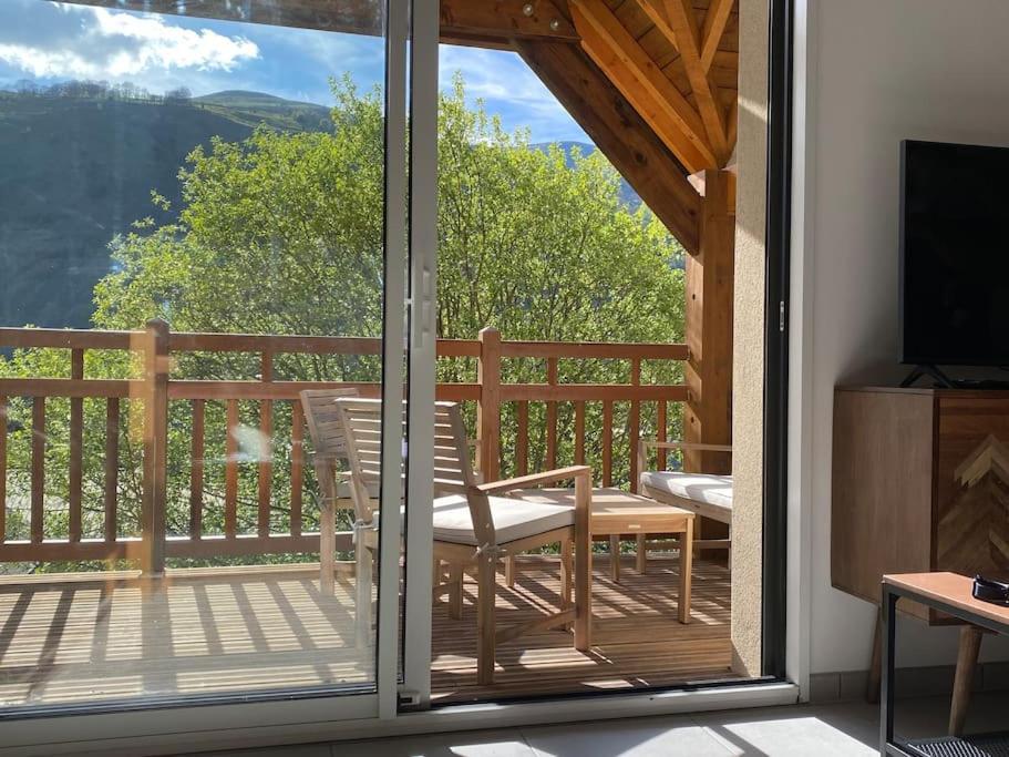 Charmant T4 Duplex Vue Montagne Луданв'єль Екстер'єр фото
